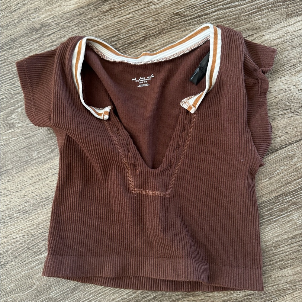 Selling brown urban top!